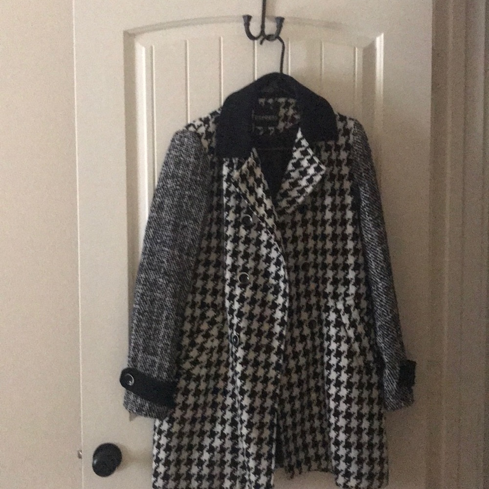 Houndstooth Pea Coat from Express
